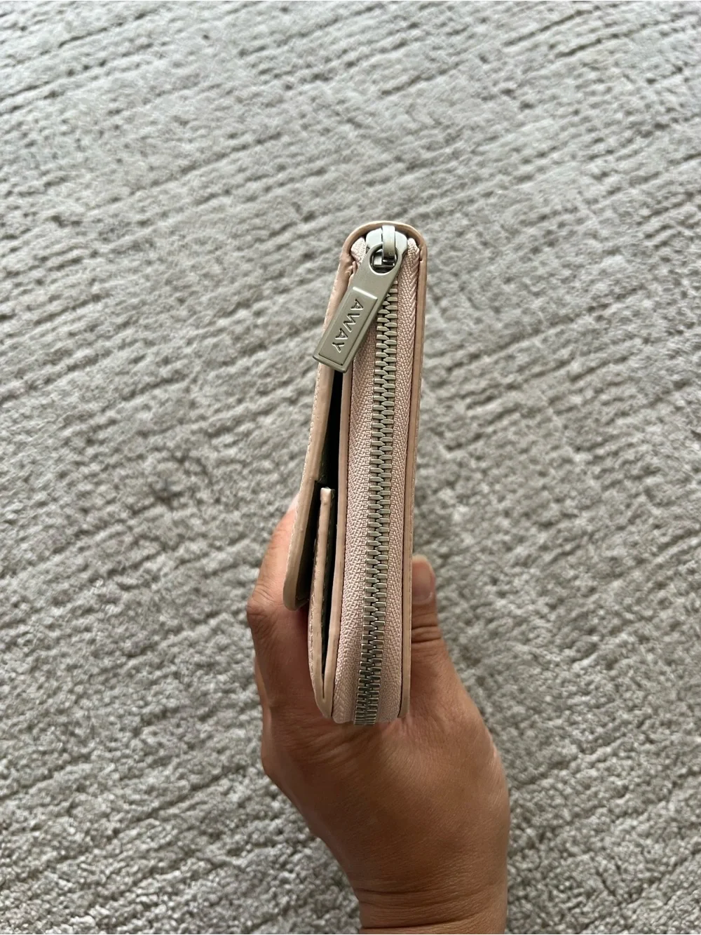 Away Blush Pink Leather Travel Jewelry Case